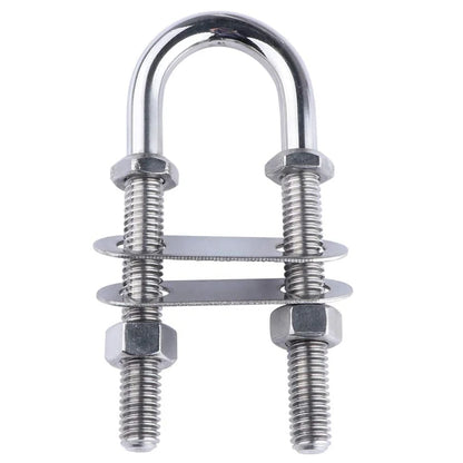5" Stainless Steel Marine Boat U-Bolt – Stern & Bow Eye Tie Down Accessory