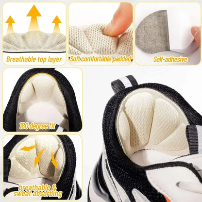 Heel Sticker Insoles Pads — Anti-Pain Cushion Heel Protectors for Sports Shoes & Sneakers, Adhesive Comfort Patch