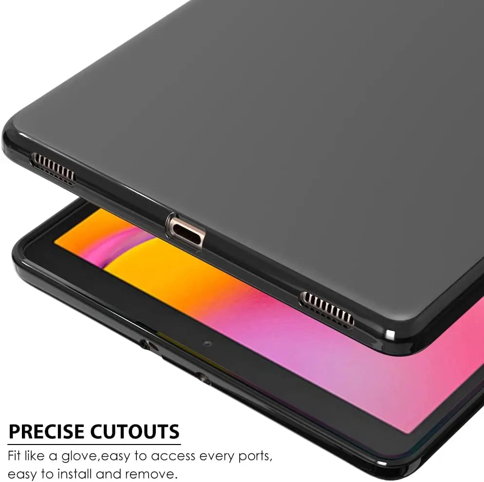 Samsung Galaxy Tab A Case - Slim Soft Silicone Protective Cover for SM-T510, T515 and T295