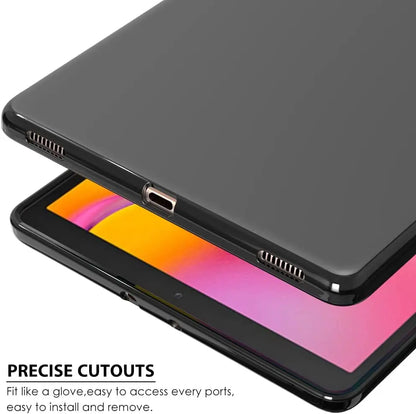 Samsung Galaxy Tab A Case - Slim Soft Silicone Protective Cover for SM-T510, T515 and T295