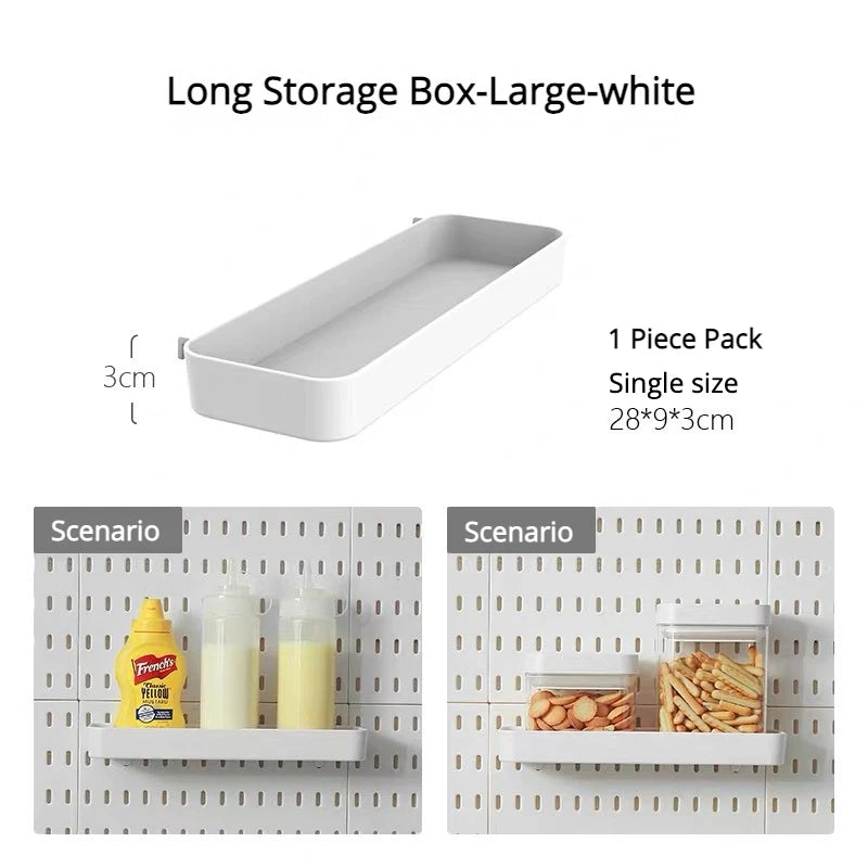 DIY Pegboard Hanging Shelf & Hooks – Wall Organizer for Garage, Kitchen & Room, No-Drill Storage Solution