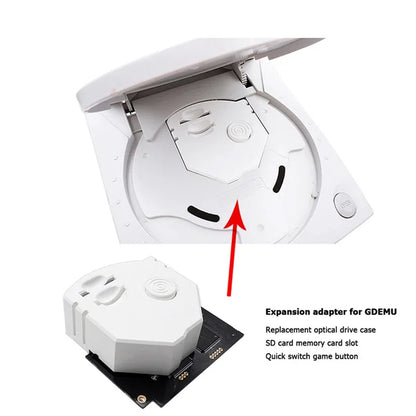 SEGA Dreamcast GDEMU V5.20.5 Emulation Board & Remote Card Mount Kit – Optical Drive Replacement for DC Console (GDU DC VA1)