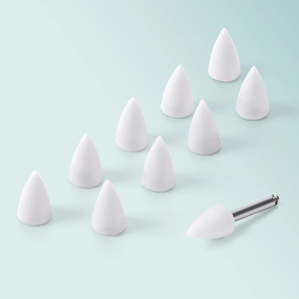 JoyDental 20pcs Dental Silicone Composite Polishers – 3 Shapes (Cup, Inverted Cone, Point) 2.35mm for Finishing & Polishing