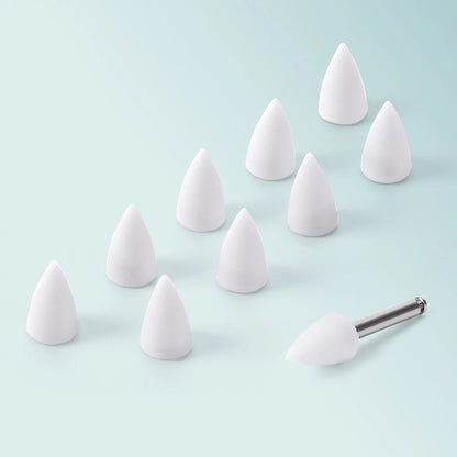 JoyDental 20pcs Dental Silicone Composite Polishers – 3 Shapes (Cup, Inverted Cone, Point) 2.35mm for Finishing & Polishing