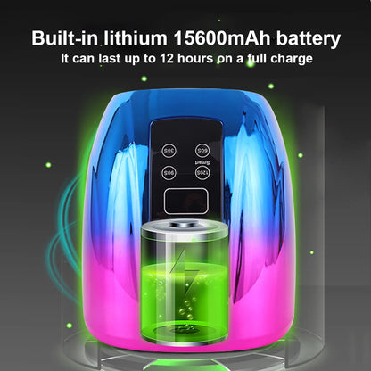 90W Rechargeable Nail Lamp – Cordless LED UV Light for Acrylic Nails, Wireless Manicure Machine with Mirror Bottom