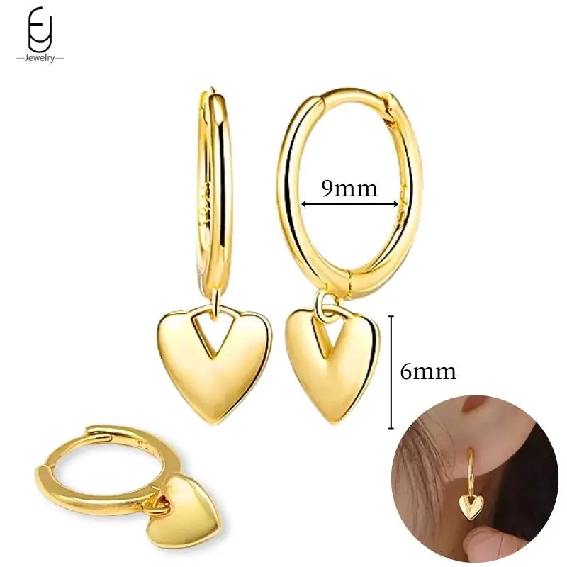 925 Sterling Silver Gold Tassel Earrings - Vintage Crystal Long Chain Hoop Jewelry for Women