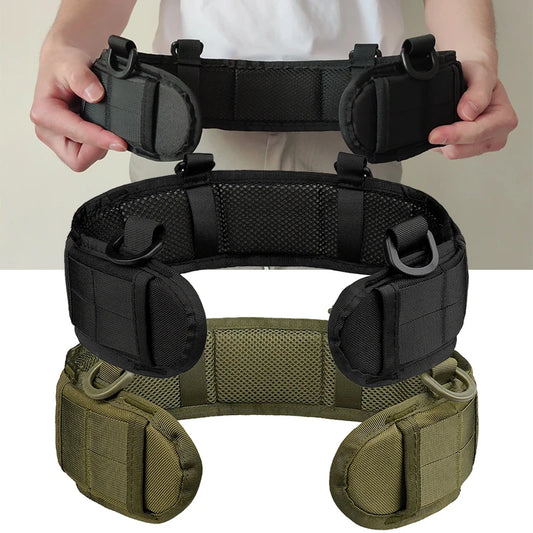 Tactical Nylon Waist Strap: Compatible with Belt for Outdoor Training and Sports