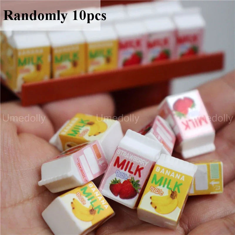 1/6 Miniature Dollhouse Supermarket Set – Mini Snacks & Drinks for Blythe & BJD Dolls