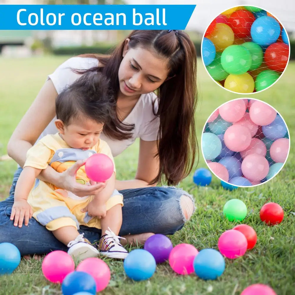 100PCS Colorful Soft Water Balls – Outdoor Sport Pool & Ocean Wave Toys, Eco-Friendly Stress Relief Air Balloons for Babies & Children