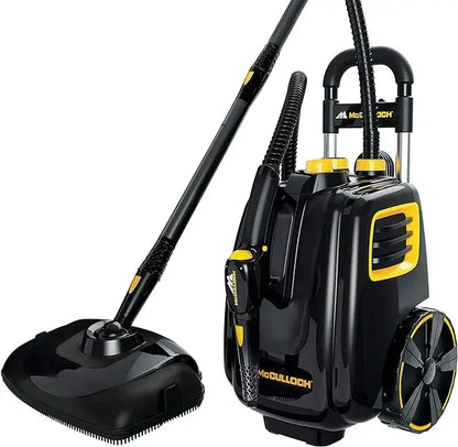 McCulloch MC1385 Deluxe Canister Steam Cleaner with 23 Accessories - Chemical-Free Pressurized Cleaning