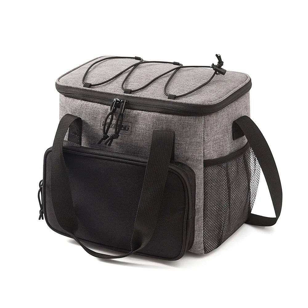 14L Portable Insulated Lunch Bag – Waterproof Thermal Cooler Backpack, Durable Oxford Food Storage Box for Camping, Travel & Daily Use Ice Pack Lunch Case