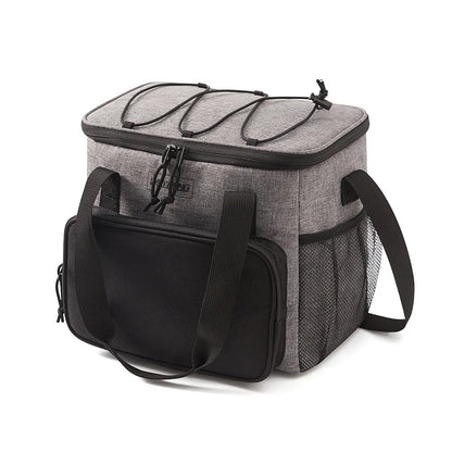 14L Portable Insulated Lunch Bag – Waterproof Thermal Cooler Backpack, Durable Oxford Food Storage Box for Camping, Travel & Daily Use Ice Pack Lunch Case
