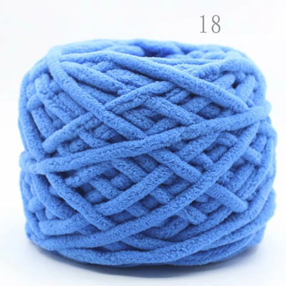 3PCS 300g Soft Chenille Knitting Yarn – Thick Ice Strip Cotton Wool Yarn for DIY Handmade Blankets, Scarves & Craft Projects