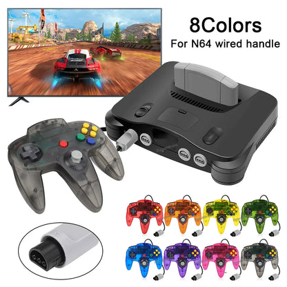 2PCS Wired Gamepad for N64 – Classic Retro Joystick Controllers for Nintendo 64 Gaming Accessories