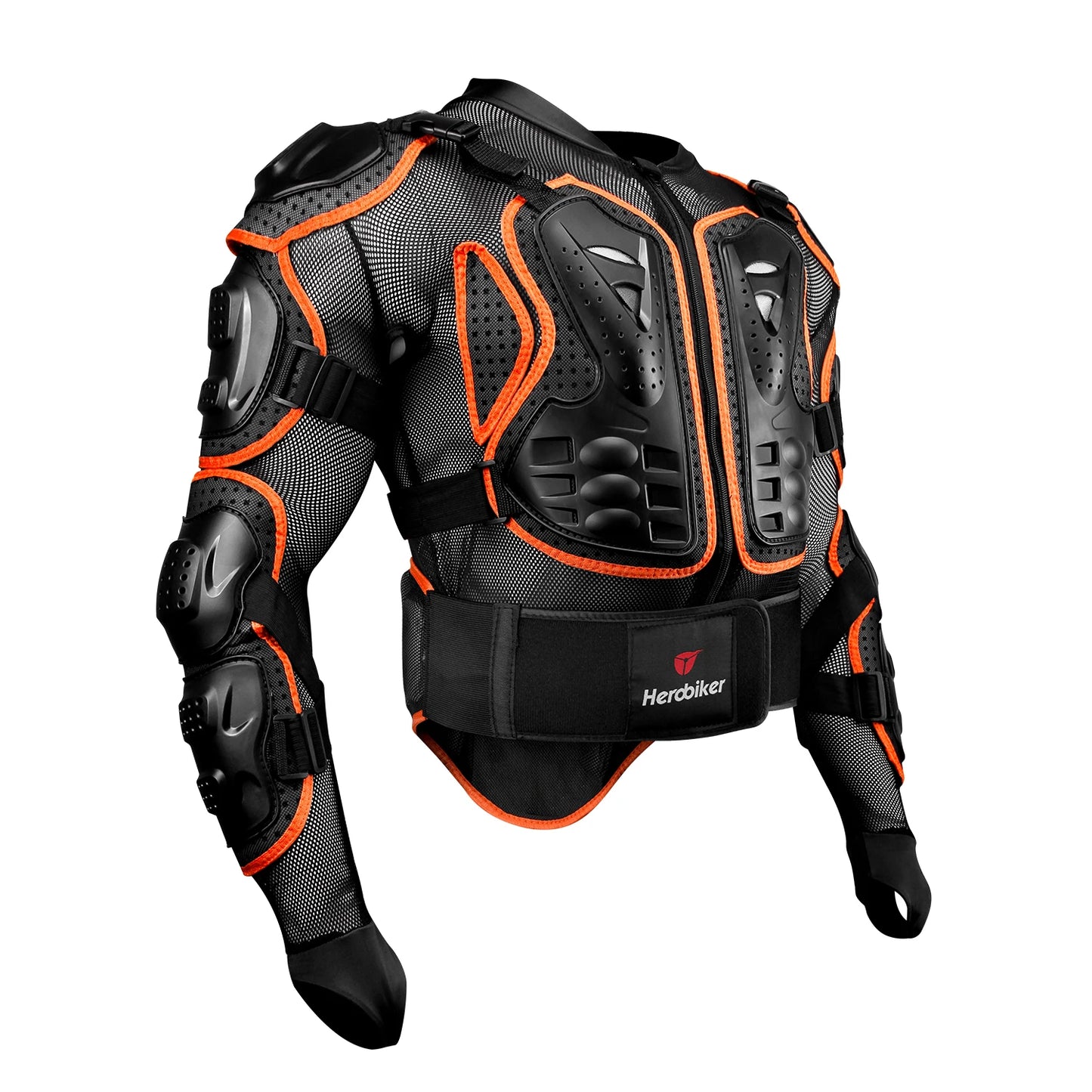 HEROBIKER Men’s Motorcycle Jacket — Motocross Riding Armor with Body Protection, Sizes S-5XL