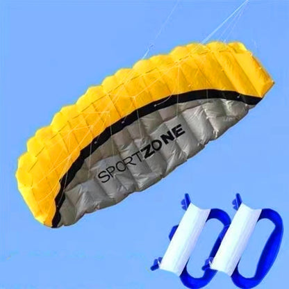 Beginner Dual Line Power Kite - Parafoil Parachute Stunt Kite for Adults and Kitesurf Sports