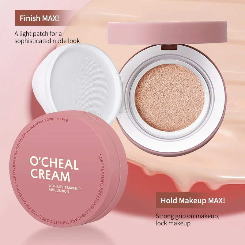 OCHEAL CC Cream Cushion Foundation – Long-Lasting Moisturizing Concealer & BB Cream for Face Makeup