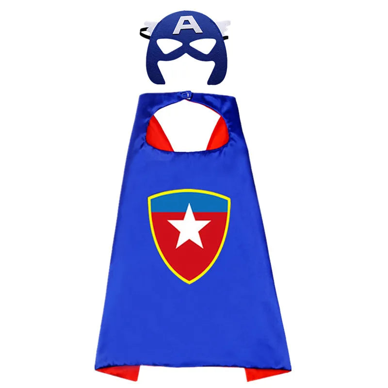 Kids Superhero Capes Costume Set for Boys (Ages 3–10) – Cartoon Dress-Up Capes for Parties, Playtime & Easter Gifts