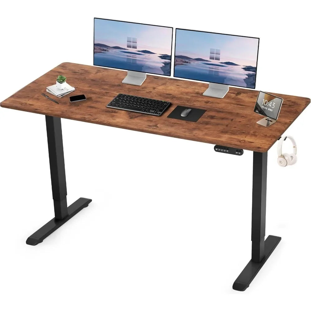 72 x 30 Inches Electric Standing Desk – Adjustable Height Stand-Up Workstation for Home or Office