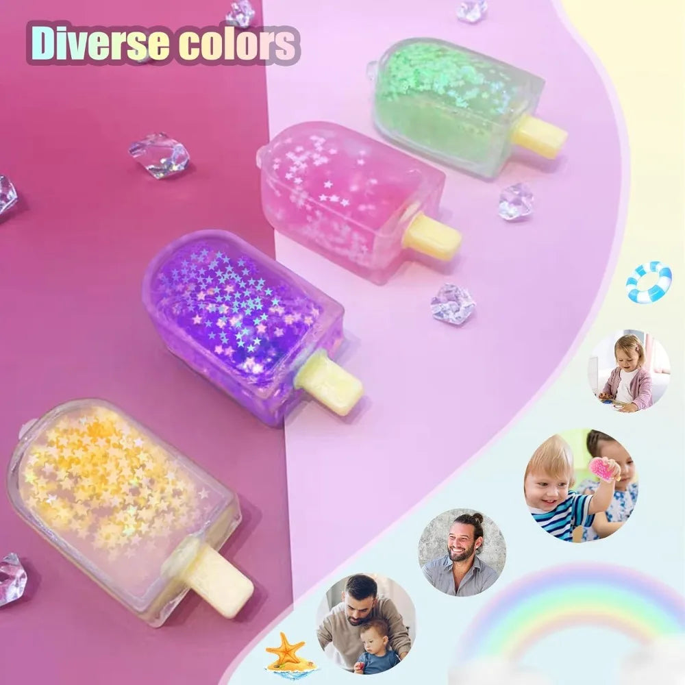 Kawaii Ice Cream Squishy Fidget Toy – Soft Stress Relief Sensory Toy for Kids & Adults, ADHD Anxiety Desk Decor Gift