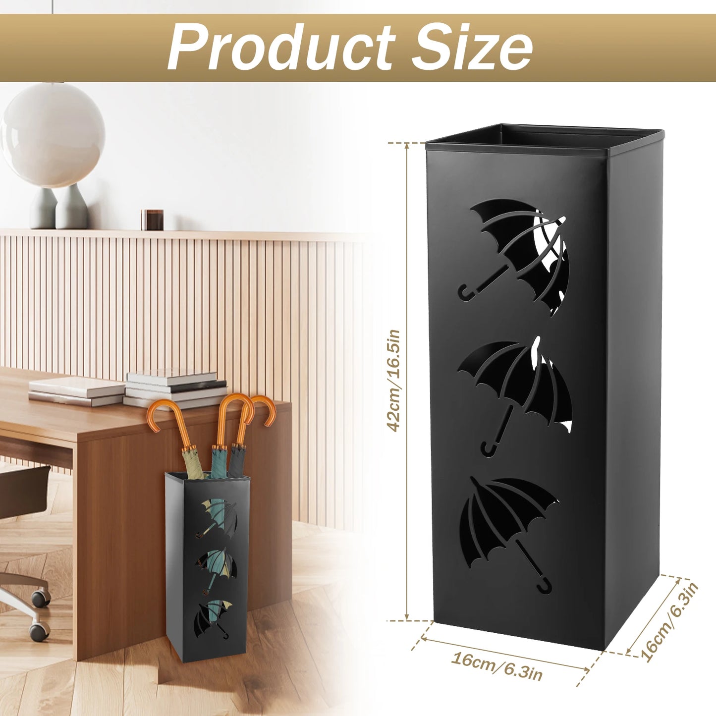 Multipurpose Metal Umbrella Holder Stand - Stylish and Functional Decor for Your Home