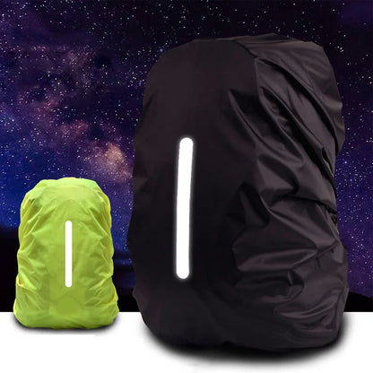 Reflective Waterproof Backpack Rain Cover 20-100L – Outdoor Safety Cover for Night Cycling, Hiking & Camping
