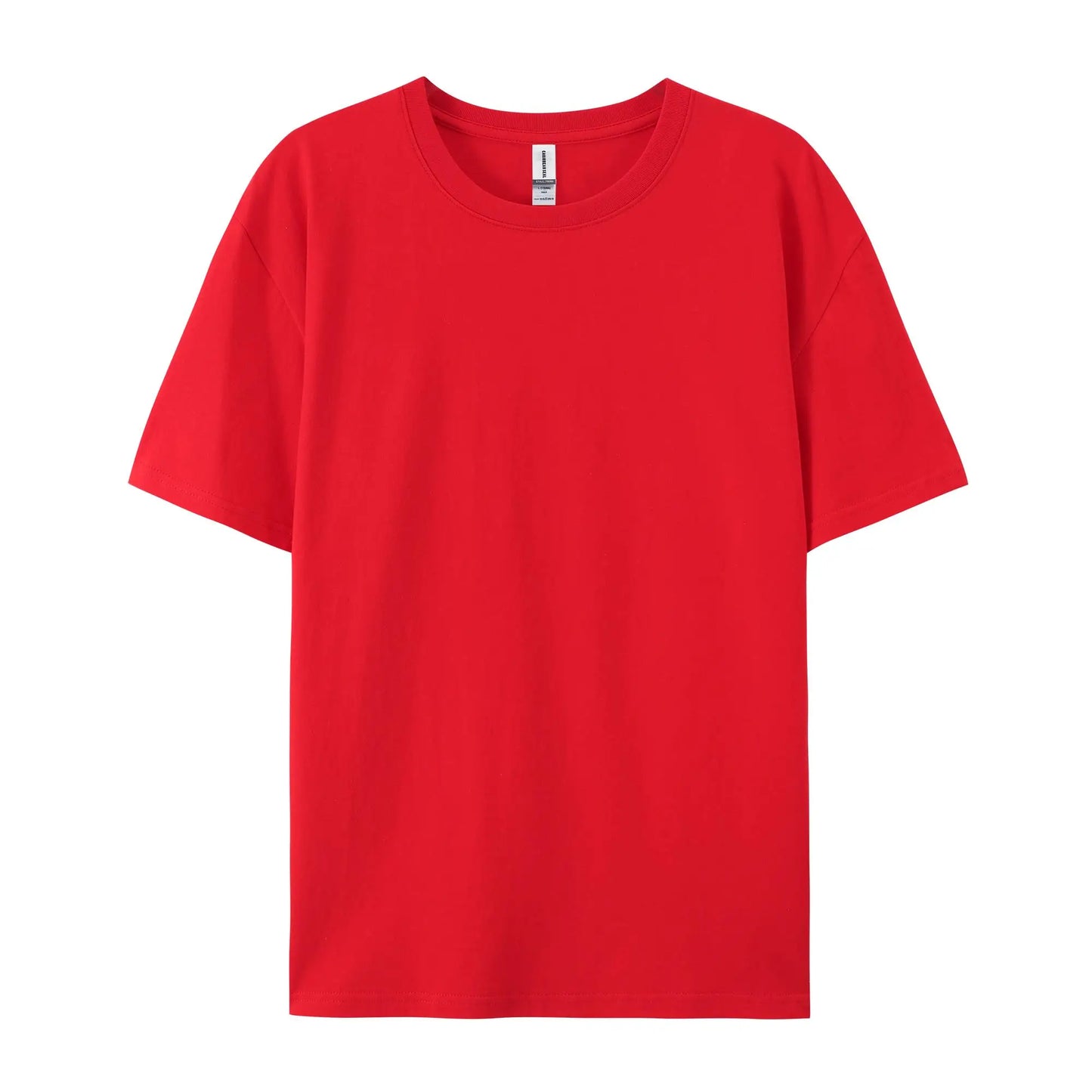 100% Cotton Solid Color T-Shirt – Unisex Short Sleeve Casual Breathable Summer Tee for Men & Women Fashion Wear