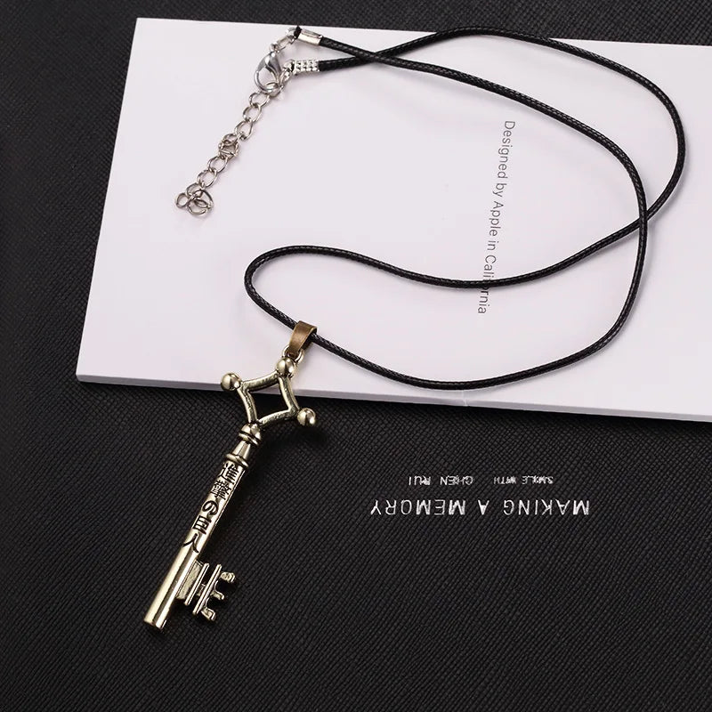 Attack on Titan Eren Key Necklace - Shingeki No Kyojin Vintage Retro Anime Cosplay Pendant Jewelry for Men