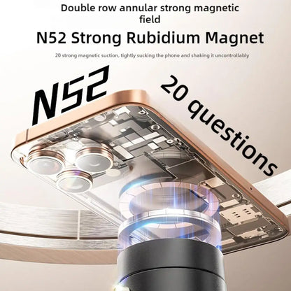 Vacuum Magnetic Suction Cup Stand | Double-Sided Swivel Holder for Mobile Phones | Universal Folding Phone Mount