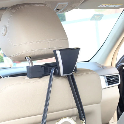 Multifunctional Car Seat Hook Hanger: High-Quality Headrest Coat Hanger for Clothes - Bear Load 20kg Capacity