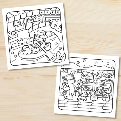 CALM DAYS Adult Coloring Book - Bold Easy Patterns & Cute Drawing Activities for Relaxation and Creative Fun