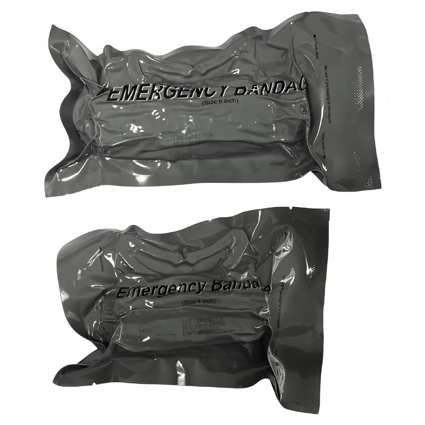 Medical Trauma Kit with Israeli Bandage – 4/6 Inch Emergency First Aid for Camping & Hiking