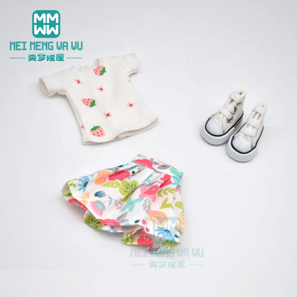 Blythe Doll Accessories Set – Fashion Sweatshirt, Shoe Covers & Sneakers for Blythe & Azone Dolls, Christmas Gift