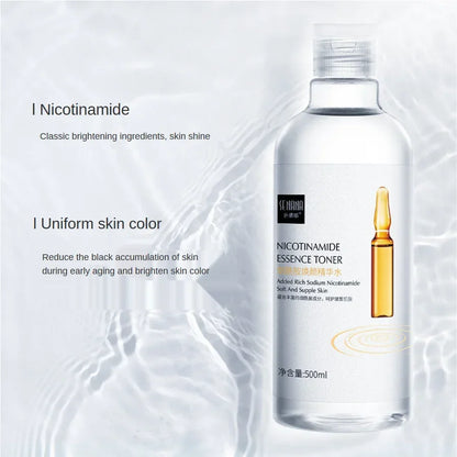 500ml Hyaluronic Acid Facial Essence – Moisturizing, Whitening, Pore Minimizing, Anti-Aging & Anti-Wrinkle Serum with VC & Niacinamide