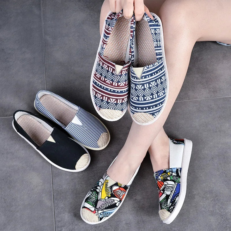 Women’s Summer Mesh Flat Shoes - Breathable Lightweight Slip-On Loafers & Casual Comfort Sneakers
