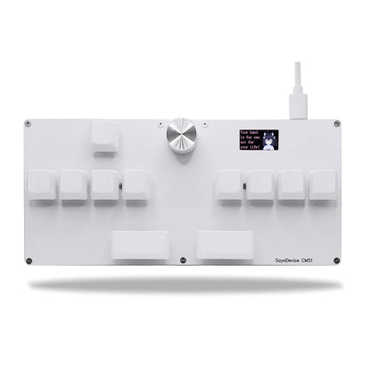 CM51 SayoDevice Rapid Trigger Gaming Keypad with Knob & Screen – Magnetic Switch Macro Keyboard for OSU, DJMAX & Shortcuts