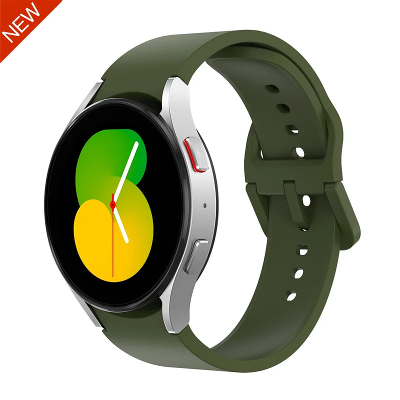Silicone Replacement Strap for Samsung Galaxy Watch – Sport Bands for Watch 4, 5, 6, 7 (40-47mm)