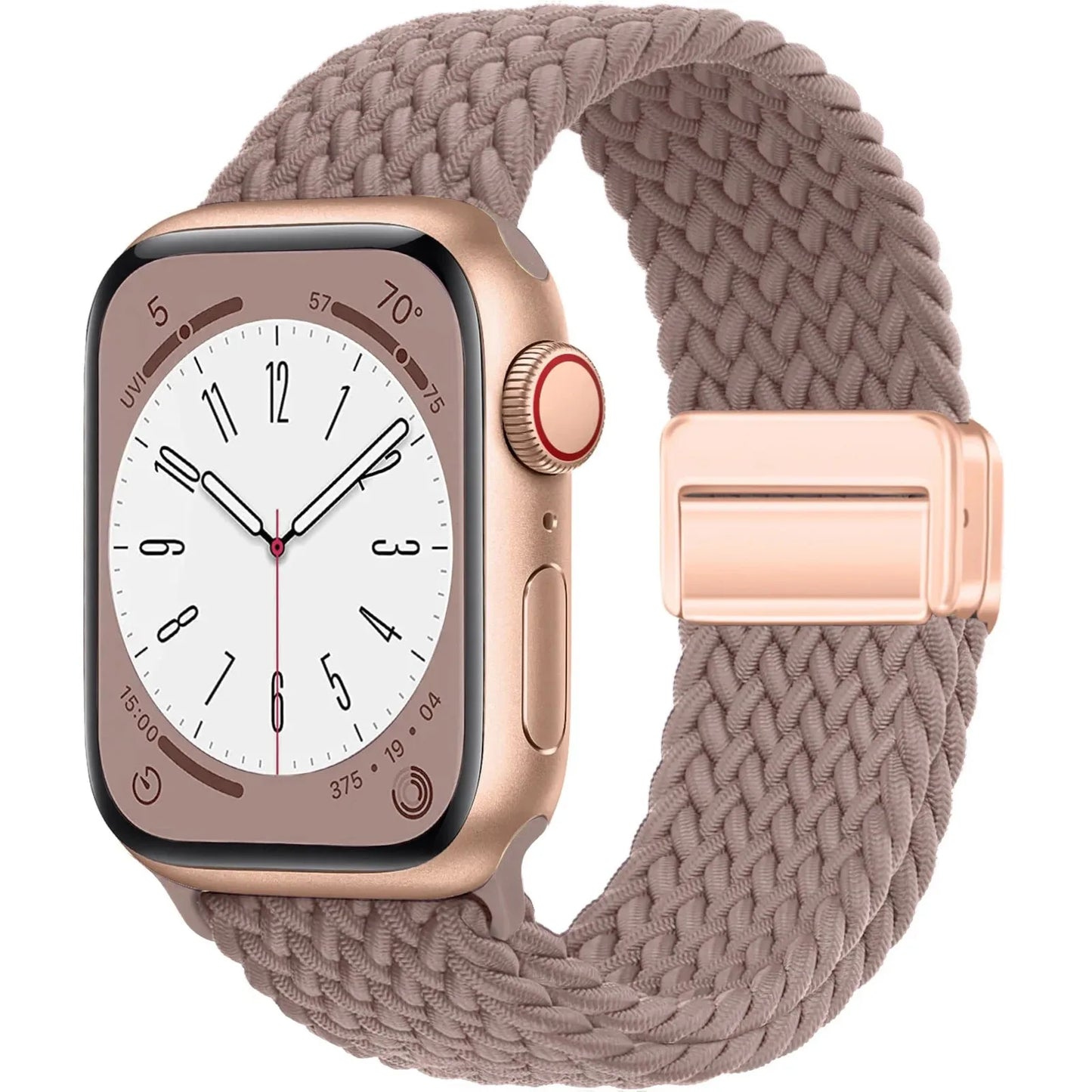 Braided Magnetic Strap for Apple Watch — Compatible with 38mm, 40mm, 41mm, 44mm, 45mm, 49mm Series SE, 7, 6, 8, 9, 10 & Ultra2