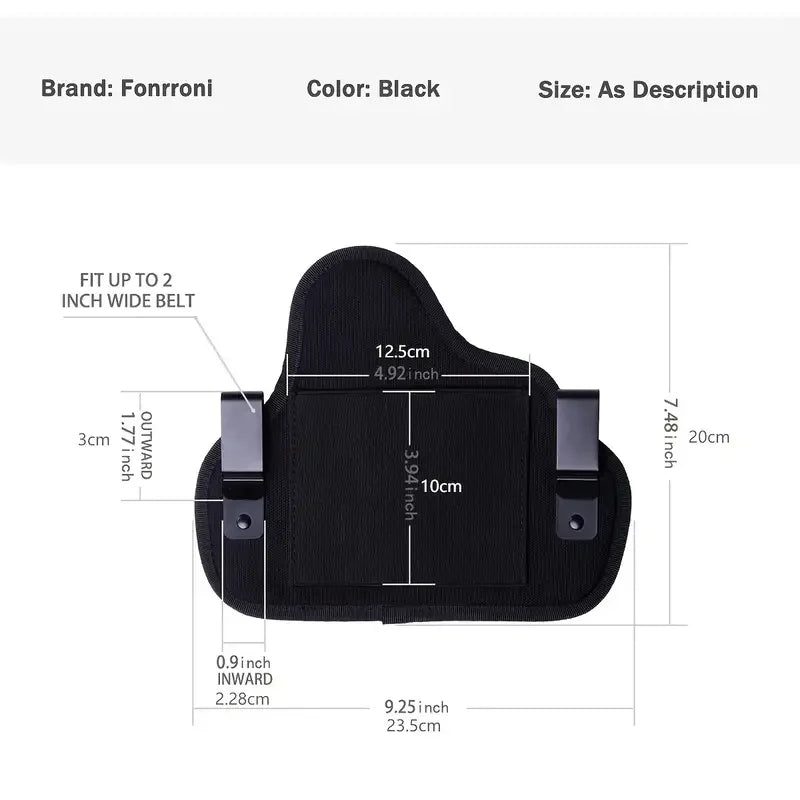 Tactical IWB Holster – Universal Concealed Carry Gun Bag for Left & Right Hand, Outdoor Hunting Accessory