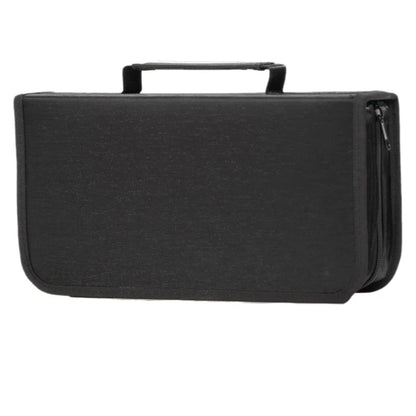 128-Disc DVD & CD Storage Case - Durable Portable Media Organizer with Protective Carrying Binder for Home & Travel