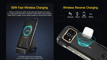 Ulefone Armor 27T Pro 5G Rugged Phone - 10600mAh, Android 14, 50MP+64MP Night Camera, 6.78" Display, 24GB+256GB, NFC