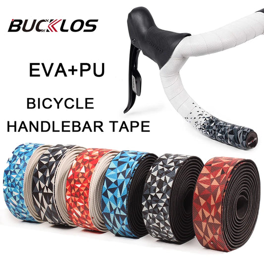 BUCKLOS Road Bike Handlebar Tape - EVA+PU Soft Anti-Vibration Cycling Bar Wrap for Comfort & Durability