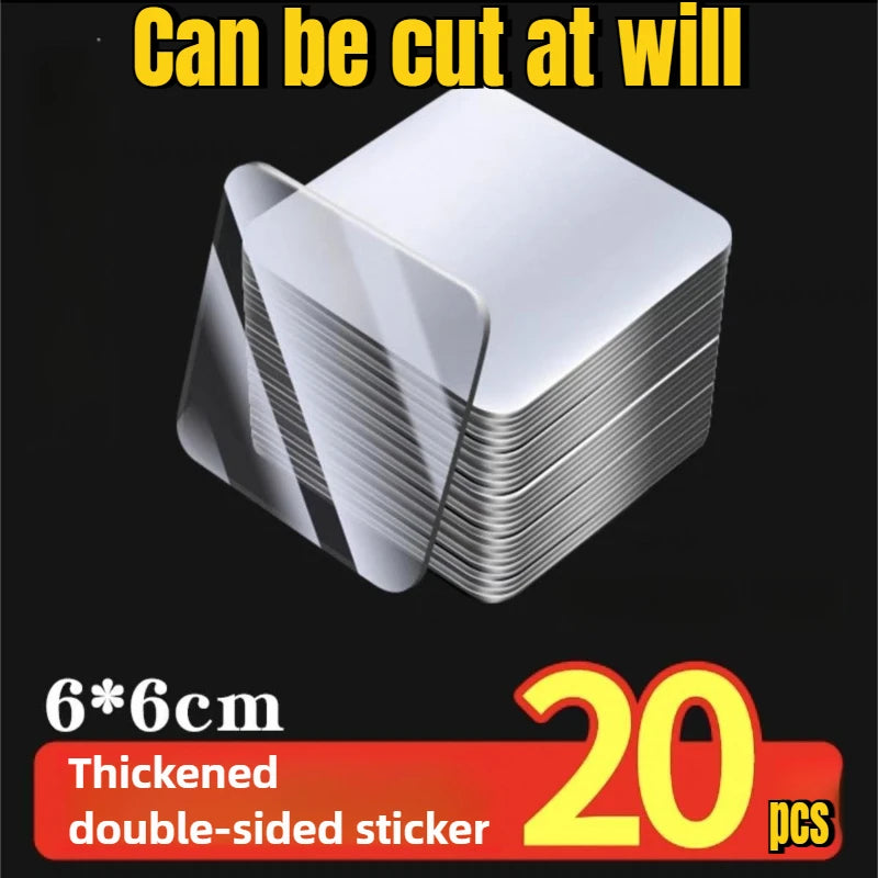 Double-Sided Nano Adhesive Tape – Reusable Super Strong Transparent Waterproof Wall Mount Stickers for Home & Office Use