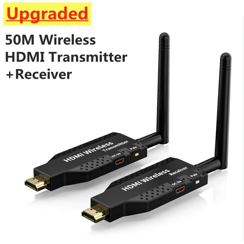 1080P 150m Wireless HDMI Extender – 1 TX to 4 Splitter, Video Transmitter & Receiver for PS4, Camera, Laptop, PC, TV, Monitor & Projector