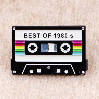 Vintage 1981 Retro Tape Enamel Pin – Lapel Brooch Badge for Backpack, Clothing, Accessories, Fashion Jewelry, Gift for Friends
