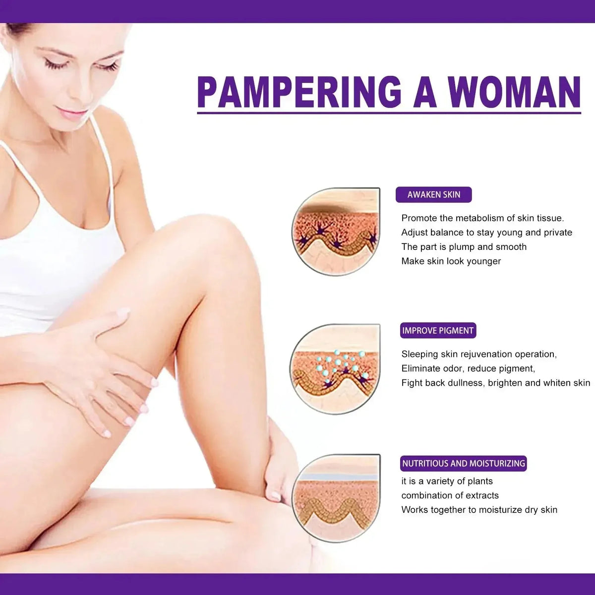 Intimate Brightening Cream - Moisturizing Skin Care for Underarms and Dark Spots