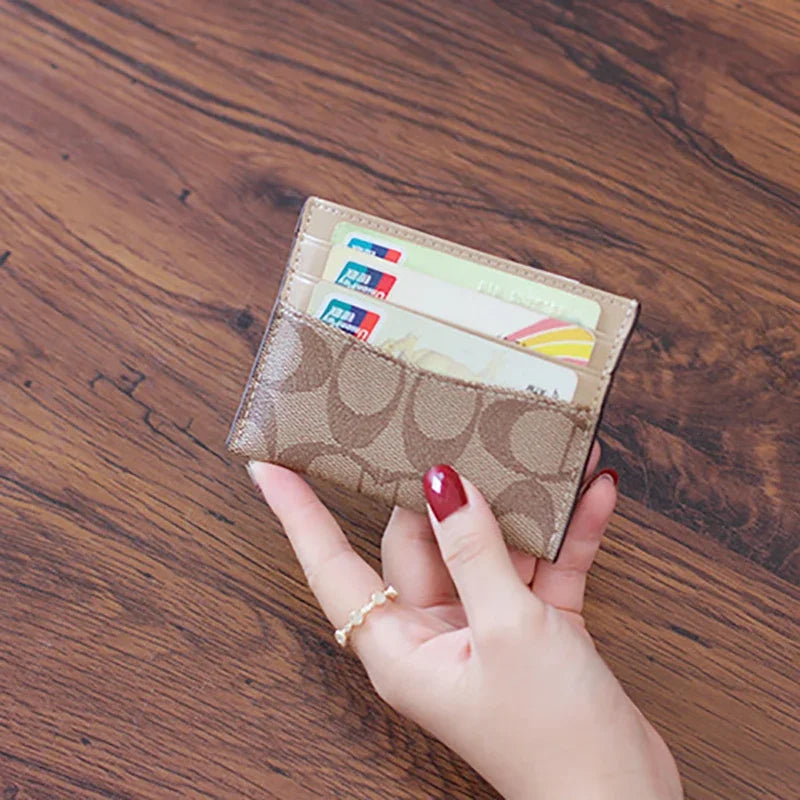 Luxury PU Leather Wallet for Women – Multi-Function Card Holder & Small Purse | Stylish Women's Card Bag