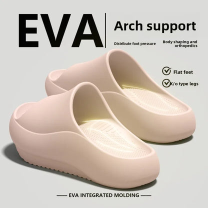Women's & Men's Arch Support Slippers - Negative Heel Indoor Home Flat Foot Sandals