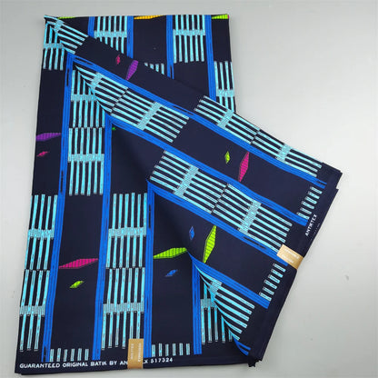 African Ankara Wax Print Fabric - 100% Cotton Nigerian Designer Pagne for Sewing, Party Dresses & DIY Patchwork