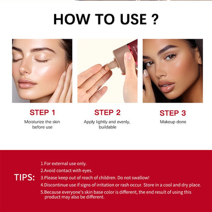 Turn Up The Base Blurring Foundation – Long-Lasting, Oil-Control Matte Face Makeup Cosmetics